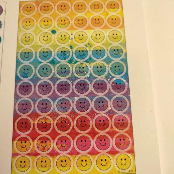 600 Smiley Face Stickers Teacher Reward Journal American Greetings - Picture 4 of 8